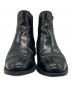 中古・古着 SANDERS (サンダース) MILITARY CAP TOE CHELSEA BOOT ブラック サイズ:6 1/2：18000円