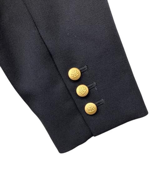 Demi-Luxe Beams（デミルクス ビームス）Demi-Luxe Beams (デミルクス ビームス) ドライギャバジン 6ボタン ダブルジャケット ブラック サイズ:36の古着・服飾アイテム