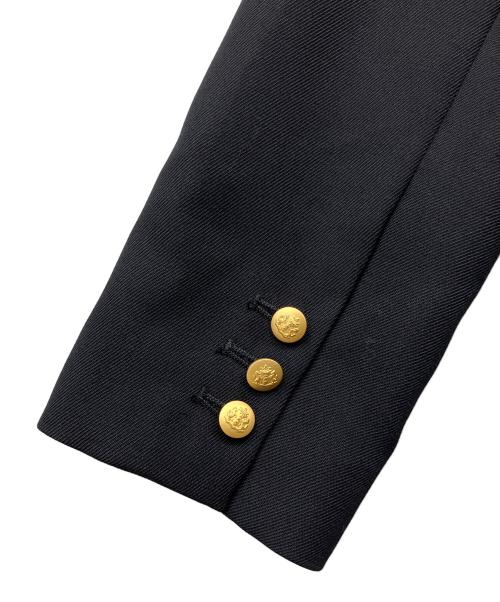 Demi-Luxe Beams（デミルクス ビームス）Demi-Luxe Beams (デミルクス ビームス) ドライギャバジン 6ボタン ダブルジャケット ブラック サイズ:36の古着・服飾アイテム