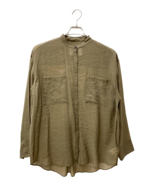 AK+1（エーケーワン）AK+1 (エーケーワン) シアーシャツ カーキ サイズ:FREEの古着・服飾アイテム