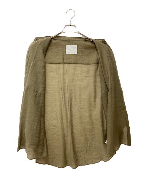 AK+1（エーケーワン）AK+1 (エーケーワン) シアーシャツ カーキ サイズ:FREEの古着・服飾アイテム
