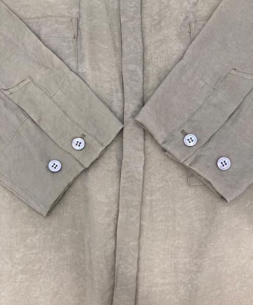 AK+1（エーケーワン）AK+1 (エーケーワン) シアーシャツ カーキ サイズ:FREEの古着・服飾アイテム