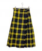 O'NEIL OF DUBLINオニールオブダブリン）の古着「キルトスカート」｜イエロー