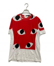 COMME des GARCONS（コムデギャルソン）の古着「プリントTシャツ」｜レッド