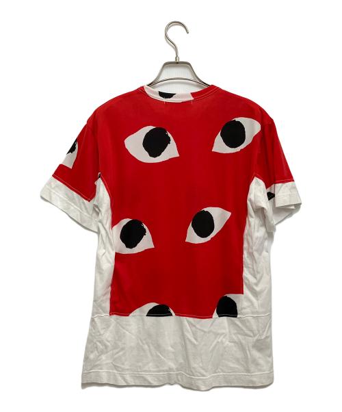 COMME des GARCONS（コムデギャルソン）COMME des GARCONS (コムデギャルソン) プリントTシャツ レッド サイズ:Mの古着・服飾アイテム