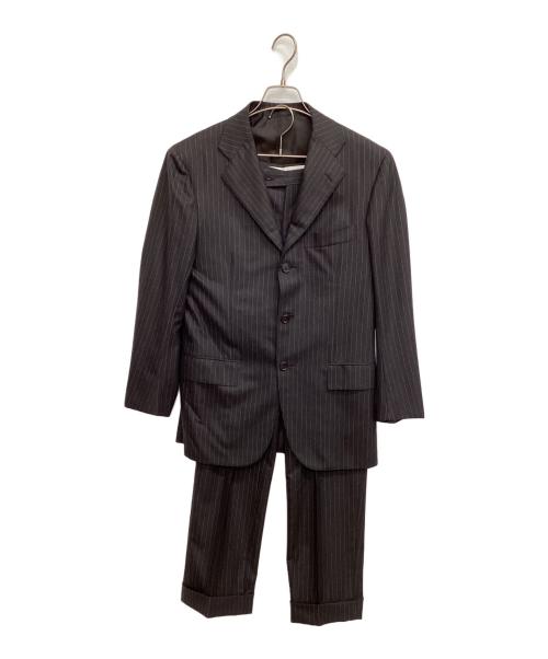 kiton（キートン）kiton (キートン) セットアップスーツ ブラウン サイズ:8Rの古着・服飾アイテム