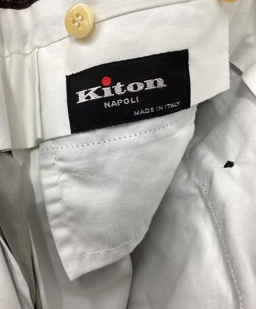 kiton（キートン）kiton (キートン) セットアップスーツ ブラウン サイズ:8Rの古着・服飾アイテム