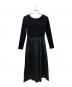 UNITED ARROWS TOKYO（ユナイテッドアローズトウキョウ）の古着「フィット＆フレア 2WAY ワンピース　1526-222-3645」｜ブラック