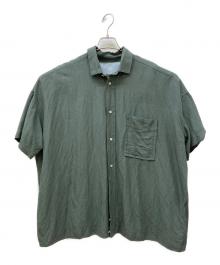 Dulcamara（ドゥルカマラ）の古着「ショートスリーブビッグシャツ」｜グリーン