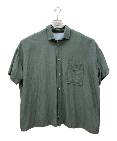 Dulcamara（ドゥルカマラ）Dulcamara (ドゥルカマラ) ショートスリーブビッグシャツ グリーン サイズ:1の古着・服飾アイテム