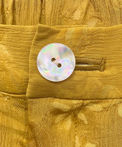 ERiKOKATORi（エリコカトリ）ERiKOKATORi (エリコカトリ) フラワージャガードパンツ イエロー サイズ:Fの古着・服飾アイテム