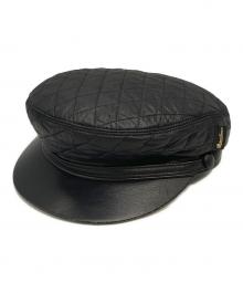 BORSALINO（ボルサリーノ）の古着「キルティングマリンキャップ」｜ブラック