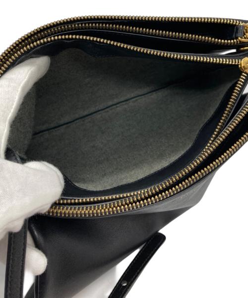 CELINE（セリーヌ）CELINE (セリーヌ) トリオショルダーバッグ ブラックの古着・服飾アイテム