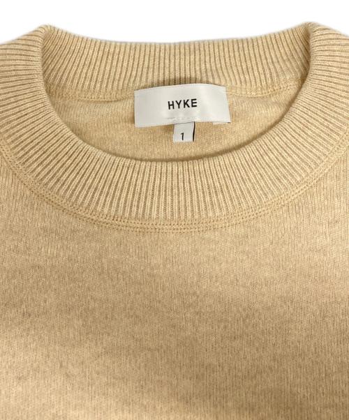 HYKE（ハイク）HYKE (ハイク) クルーネックニット ベージュ サイズ:1の古着・服飾アイテム
