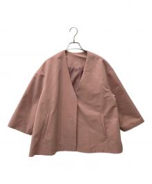 anplegant（アンプレガント）の古着「Aラインショートコート 23103」｜ピンク