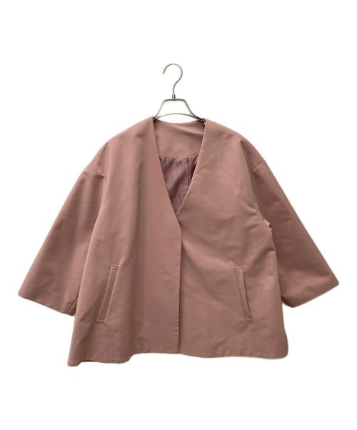 anplegant（アンプレガント）anplegant (アンプレガント) Aラインショートコート 23103 ピンク サイズ:Fの古着・服飾アイテム