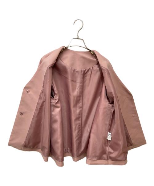 anplegant（アンプレガント）anplegant (アンプレガント) Aラインショートコート 23103 ピンク サイズ:Fの古着・服飾アイテム