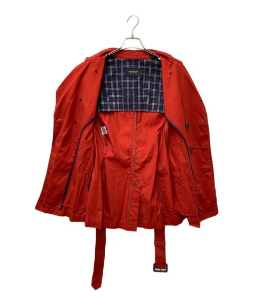 BURBERRY BLACK LABEL（バーバリーブラックレーベル）BURBERRY BLACK LABEL (バーバリーブラックレーベル) ダブルトレンチコート D1F05-704-86 レッド サイズ:Mの古着・服飾アイテム