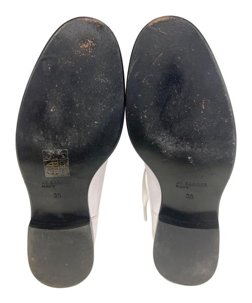 JIL SANDER NAVY（ジルサンダー ネイビー）JIL SANDER NAVY (ジルサンダー ネイビー) レースアップシューズ ホワイト サイズ:SIZE35の古着・服飾アイテム