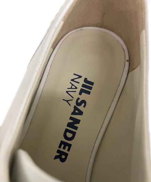 JIL SANDER NAVY（ジルサンダー ネイビー）JIL SANDER NAVY (ジルサンダー ネイビー) レースアップシューズ ホワイト サイズ:SIZE35の古着・服飾アイテム