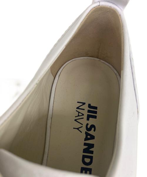 JIL SANDER NAVY（ジルサンダー ネイビー）JIL SANDER NAVY (ジルサンダー ネイビー) レースアップシューズ ホワイト サイズ:SIZE35の古着・服飾アイテム