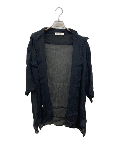 OUR LEGACY（アワーレガシー）OUR LEGACY (アワーレガシー) MILITARY BASE SHIRT ブラック サイズ:48の古着・服飾アイテム