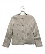 Snidelスナイデル）の古着「ツイードクラシックジャケット」｜アイボリー