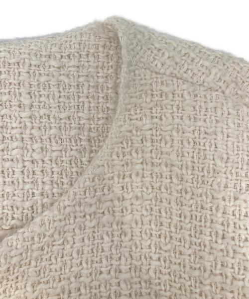 Snidel（スナイデル）Snidel (スナイデル) ツイードクラシックジャケット アイボリーの古着・服飾アイテム