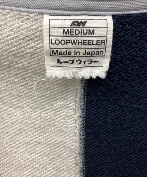 LOOPWHEELER（ループウィラー）LOOPWHEELER (ループウィラー) JORKER/ジップパーカー グレー×ネイビー サイズ:Mの古着・服飾アイテム