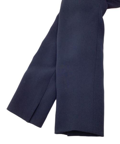 PLST（プラステ）PLST (プラステ) トリアセブレンドダブルクロスカラーレスジャケット ネイビー サイズ:Sの古着・服飾アイテム