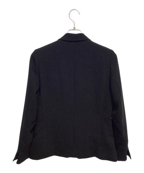 PLST（プラステ）PLST (プラステ) トリアセブレンドダブルクロステーラードジャケット ブラック サイズ:Sの古着・服飾アイテム