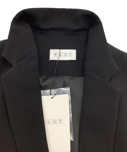 PLST（プラステ）PLST (プラステ) トリアセブレンドダブルクロステーラードジャケット ブラック サイズ:Sの古着・服飾アイテム