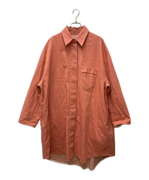 MM6 Maison Margiela（エムエムシックスメゾンマルジェラ）MM6 Maison Margiela (エムエムシックス メゾンマルジェラ) オーバーサイズデニムシャツ S32AA0186 ピンク サイズ:40の古着・服飾アイテム