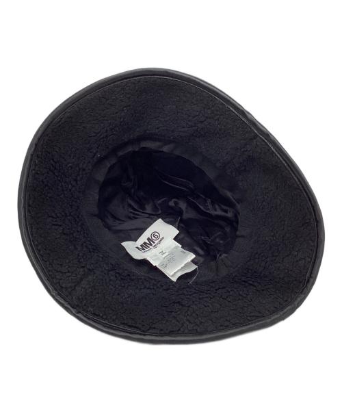 MM6 Maison Margiela（エムエムシックスメゾンマルジェラ）MM6 Maison Margiela (エムエムシックスメゾンマルジェラ) ボアバケットハット ブラック サイズ:Ｓの古着・服飾アイテム