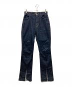 YANUK×COELヤヌーク×コエル）の古着「スリットデニムパンツ」｜インディゴ