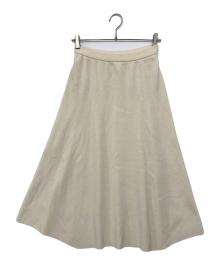 MUSE de Deuxieme Classe（ミューズ ドゥーズィエム クラス）の古着「Heartrich フレアスカート/ハートリッチ　フレアスカート」｜アイボリー