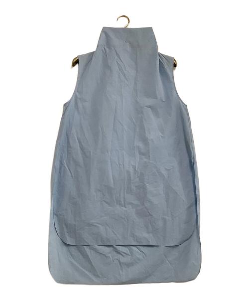 LE PHIL（ル フィル）LE PHIL (ル フィル) クリスピーブロードノースリーブブラウス ライトブルー サイズ:freeの古着・服飾アイテム