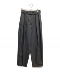 中古・古着通販】LOHEN (ローヘン) 2タックサテンパンツ ブルー サイズ