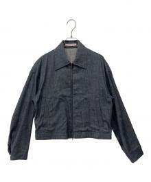 LOHEN（ローヘン）の古着「クロップドシャツカラーブルゾン」｜インディゴ