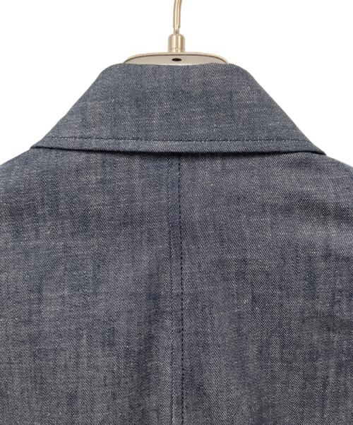 LOHEN（ローヘン）LOHEN (ローヘン) クロップドシャツカラーブルゾン インディゴ サイズ:Fの古着・服飾アイテム