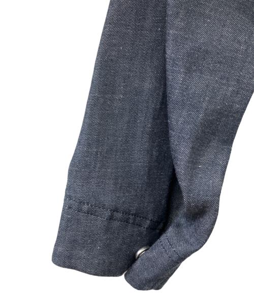 LOHEN（ローヘン）LOHEN (ローヘン) クロップドシャツカラーブルゾン インディゴ サイズ:Fの古着・服飾アイテム