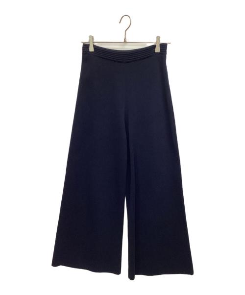 Cruciani（クルチアーニ）CRUCIANI (クルチアーニ) ミラノリブワイドパンツ ネイビー サイズ:38の古着・服飾アイテム