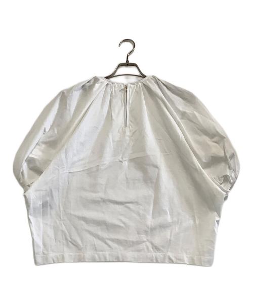 DRAWER（ドゥロワー）DRAWER (ドゥロワー) ギャザードルマンカットソー ホワイト サイズ:freeの古着・服飾アイテム