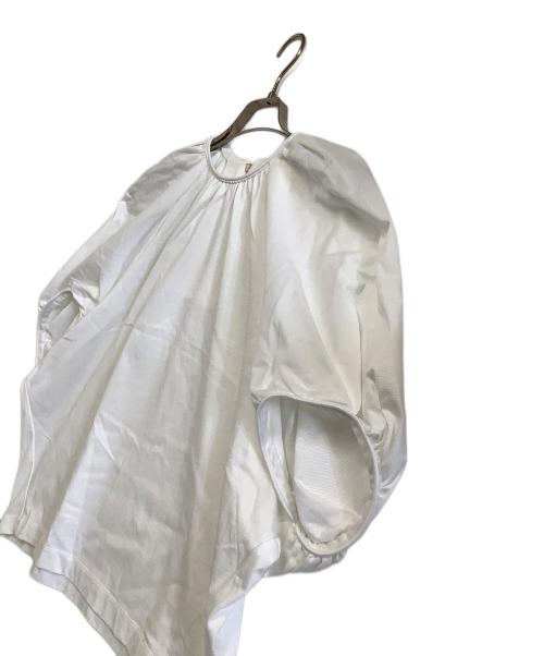 DRAWER（ドゥロワー）DRAWER (ドゥロワー) ギャザードルマンカットソー ホワイト サイズ:freeの古着・服飾アイテム