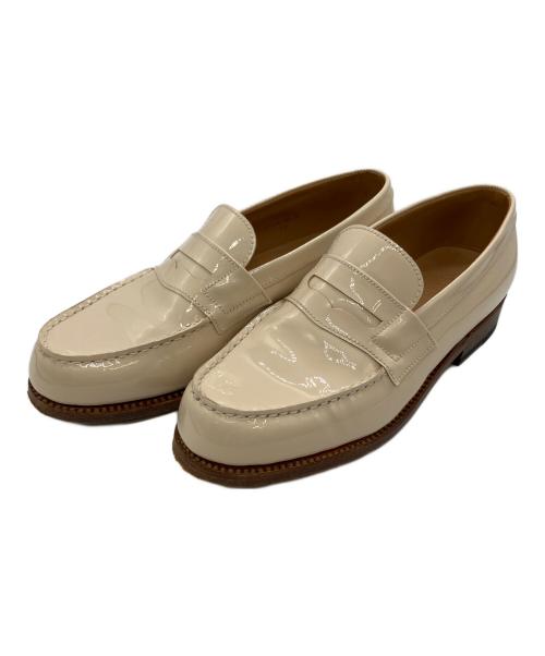 J.M.WESTON（ジェイエムウエストン）J.M.WESTON (ジェイエムウエストン) パテント シグニチャーローファー ベージュ サイズ:2Dの古着・服飾アイテム
