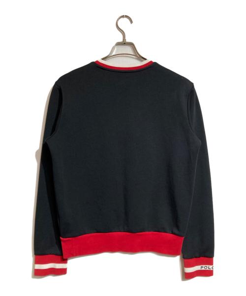 POLO RALPH LAUREN（ポロ・ラルフローレン）POLO RALPH LAUREN (ポロ・ラルフローレン) ダブルニットPウィングロゴスウェットシャツ ブラック サイズ:Sの古着・服飾アイテム