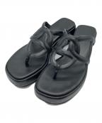 HERMESエルメス）の古着「トングサンダル」｜ブラック