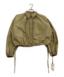 Diagram（ダイアグラム）の古着「タフタギャザーシャツ」｜ベージュ