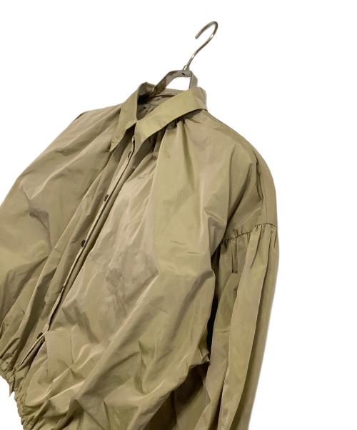 Diagram（ダイアグラム）Diagram (ダイアグラム) タフタギャザーシャツ ベージュ サイズ:36の古着・服飾アイテム