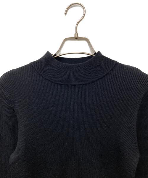 ANAYI（アナイ）ANAYI (アナイ) ラッフルスリーブリブニット 102328-16-620 ブラック サイズ:38の古着・服飾アイテム